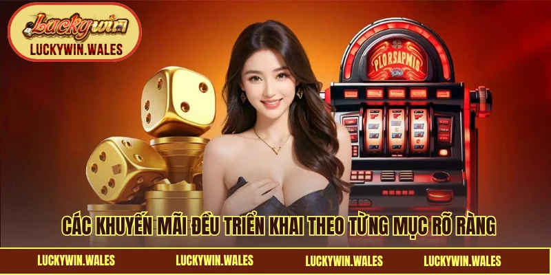 Các khuyến mãi đều triển khai theo từng mục rõ ràng