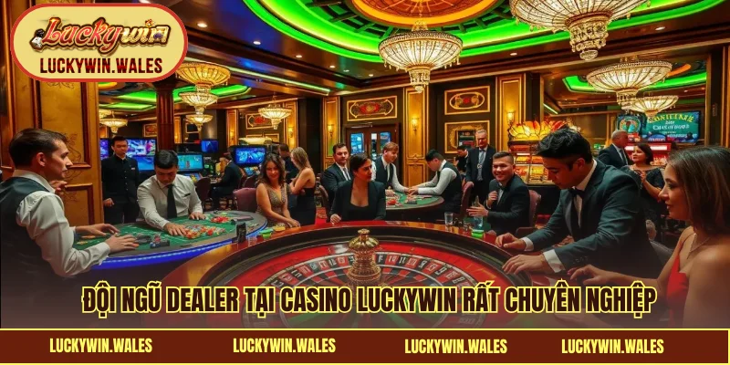 Đội ngũ dealer tại casino LUCKYWIN rất chuyên nghiệp